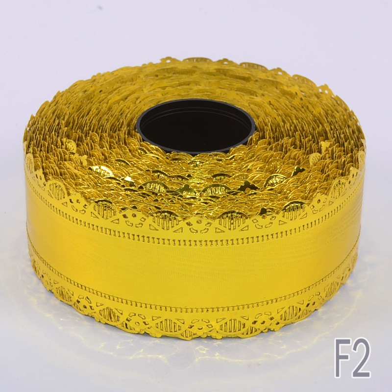 лента F2# 5/25 золото рифленая корона